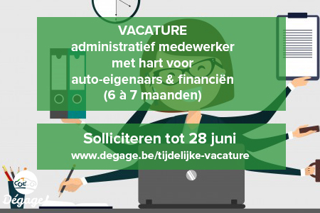 Vacature administratief medewerker met hart voor auto-eigenaars & financiën (6 à 7 maanden)