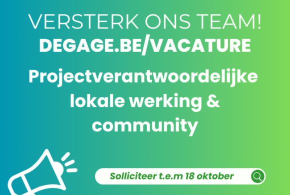 VACATURE – Projectverantwoordelijke “lokale werking & community”